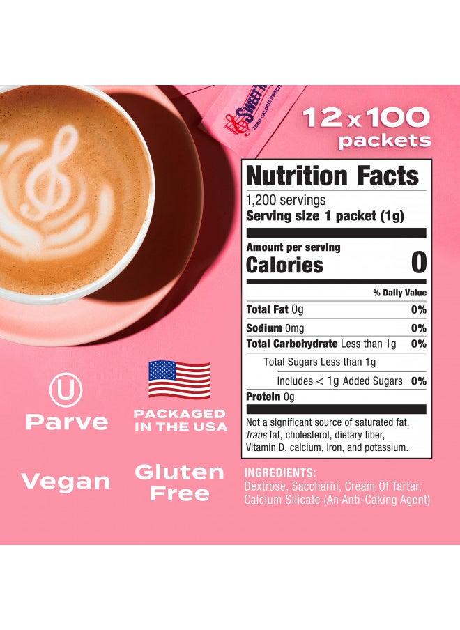 SweetN Low Zero-Calorie Sweetener | Contains Saccharin, Sugar Substitute, Keto, Vegan, Gluten-Free | Great for Cooking, Baking, Coffee, Tea, Hot/Cold Beverages | 100 Packets (12 Pack) - pzsku/ZEF9326A5E9C3325E2B88Z/45/_/1731078088/faeccd04-7732-472b-bca8-5697c36688f5