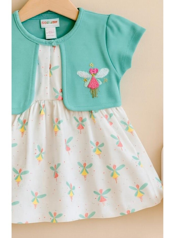 ANDRINA Newborn baby girls butterfly dress, soft design and attractive summer colors, party and event clothes for girls - Image 4