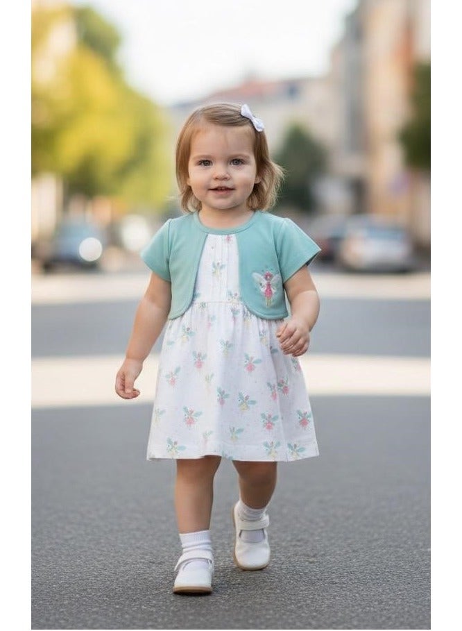 ANDRINA Newborn baby girls butterfly dress, soft design and attractive summer colors, party and event clothes for girls - Image 1