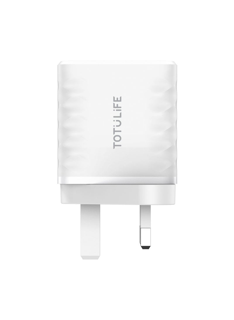 Totulife FAME Series 35W GaN Wall Charger with PD Type-C & QC3.0 Fast Charging, Aluminum Alloy Material, Over Voltage/Over Current Protection  - Image 3