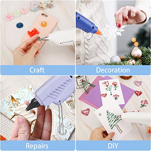 Manarty Glitter Gold Hot Glue Sticks, 24PCS Mini Size 0.27" Dia x 8" Long Hot Melt Glue Stick Colored, All Temperature Adhesive EVA Glue Sticks for Repairing Sealing Stamp DIY Art Craft Decoration - Image 5