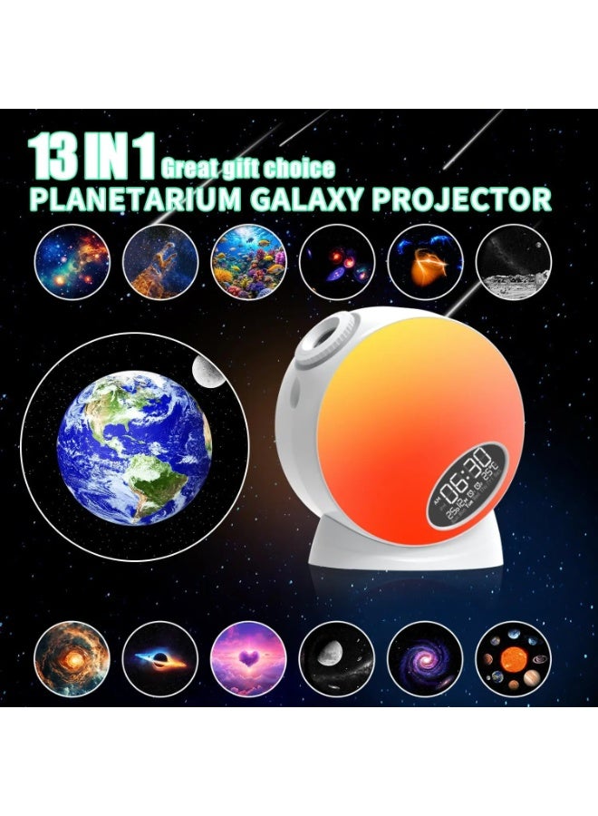 بلو فاير مشروع مجرة ونجوم مع تأثير نيازك 4K وسماعة بلوتوث | 12 اسطوانة أفلام HD (النظام الشمسي، ديناصورات) | ضوء ليلي للأطفال، منبه، ديكور غرف للنوم و home theater - Image 4