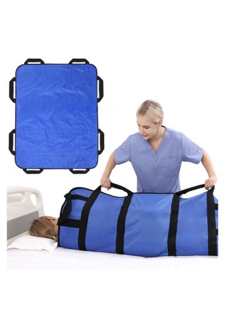 Positioning Bed Pads with 8 Reinforced Handles, Transfer Sheet for Turning, Lifting Sliding Repositioning,Transfer Board Reusable Washable Waterproof Draw Sheets for Hospital Bed at Home (Blue) - pzsku/ZEF9387E0871DA4C7FC3BZ/45/1744269197/b6f98f1b-e9a0-45f8-b2d2-40ff6f39dcb6