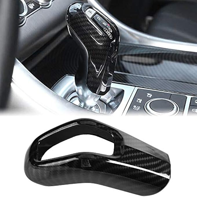 rayihni Carbon Fiber Car Gear Shift Knob Cover Trim for Land Rover Range Rover Sport 20142017 - Image 4
