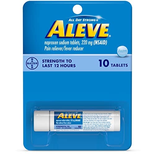 Aleve أقراص أليف مع نابروكسين صوديوم 220 ملغ مسكن للألم وخافض للحرارة، 10 عدّ - Image 1