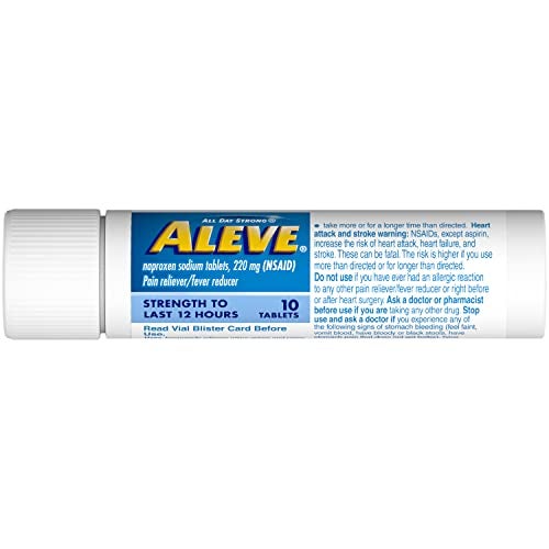 Aleve أقراص أليف مع نابروكسين صوديوم 220 ملغ مسكن للألم وخافض للحرارة، 10 عدّ - Image 5