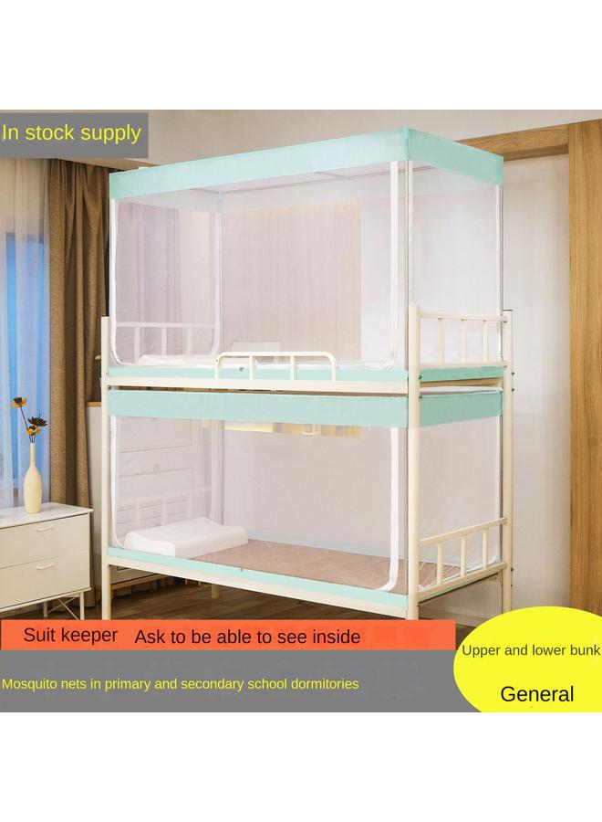 Bluejw Transparent Primary And Middle School Students' Dormitory Mosquito Net School Iron Frame Bed Top And Bottom Burds With Bracket 0.9m Single Bed - Image 4