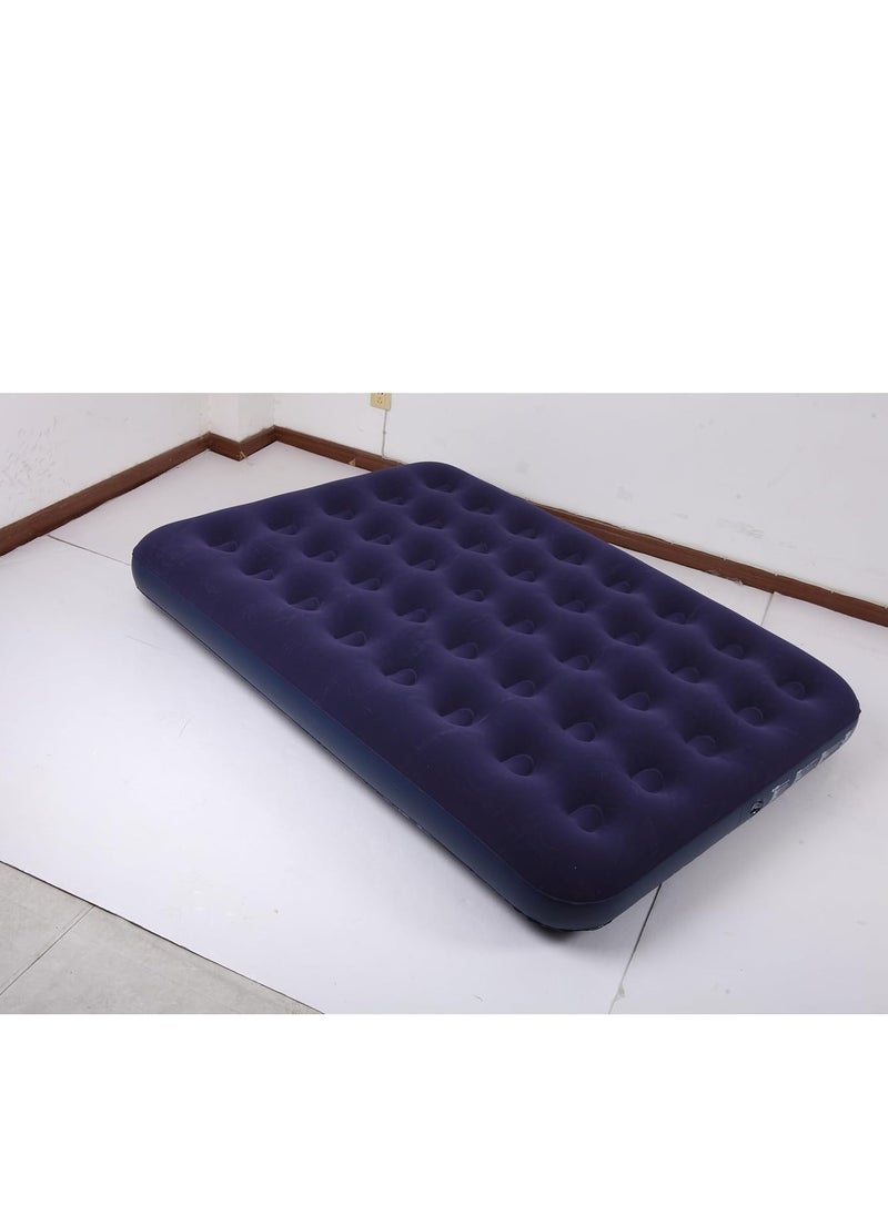 TRASSLE Air Cushion Bed, Inflatable Car Bed, Inflatable Flocking Beach Pillow Bed Outdoor Mattress, For Camping Car  - Image 3