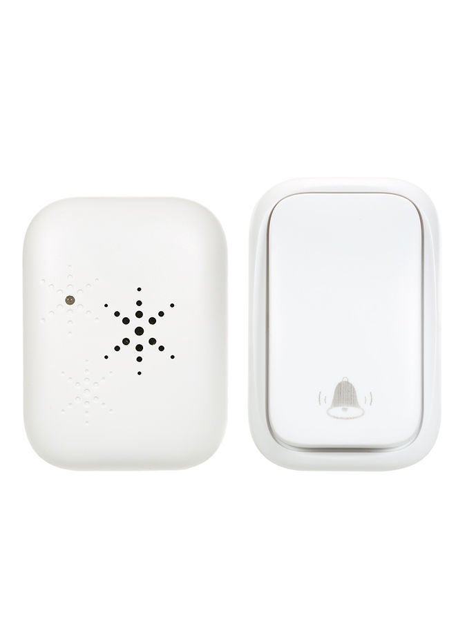 NIBEMINENT Waterproof Wireless Door Bell White 0.141kg