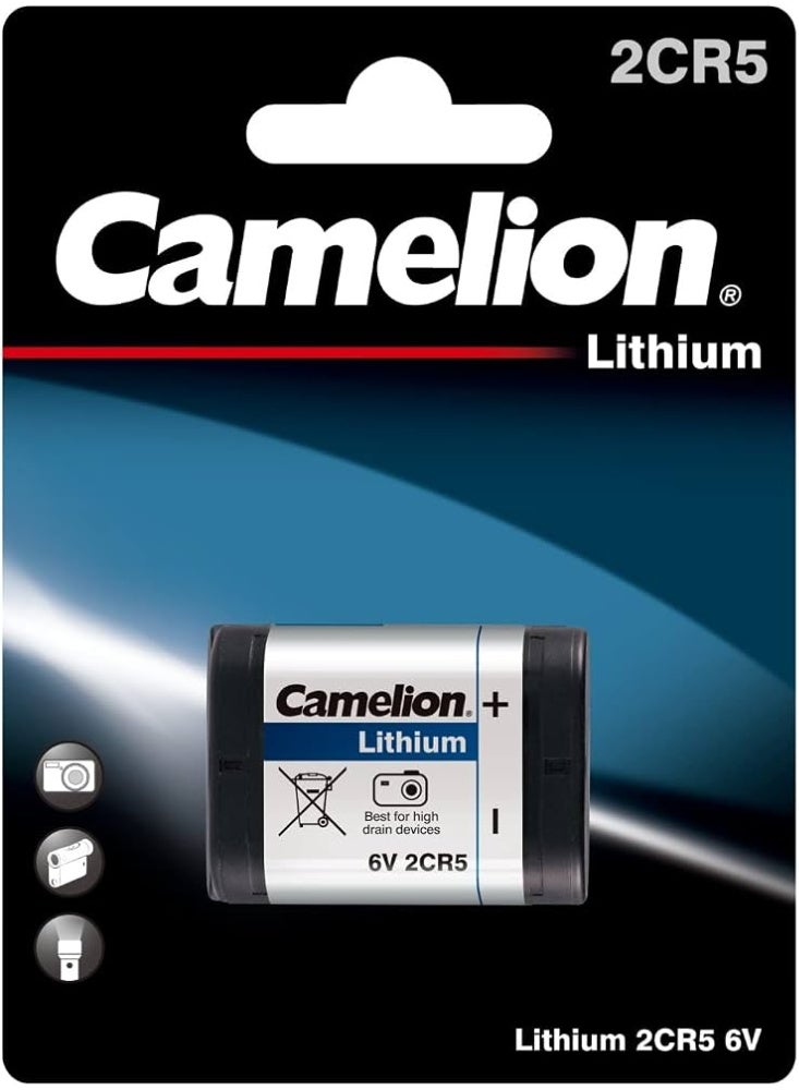 Camelion 2CR5 6V Lithium Camera Battery for Film Cameras, Photography Equipment & Electronic Devices - Image 1