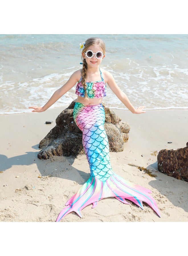 Swimsuit - Girls Mermaid Tail Swimsuit - JP18, 120 - Kids Swimming Costume, Beach Bikini, Summer Swimwear, Quick Dry, Pool Party, Bathing Suit Swimsuit - Image 4