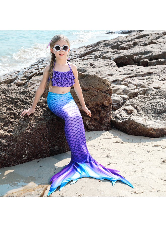 Swimsuit - Girls Mermaid Tail Swimsuit - JP18, 120 - Kids Swimming Costume, Beach Bikini, Summer Swimwear, Quick Dry, Pool Party, Bathing Suit Swimsuit - Image 2