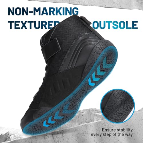 ZVC Wrestling Shoes Men Boxing Shoes for Fighting Shoes Powerlifting Bodybuilding Boots Footwear Black - Image 2
