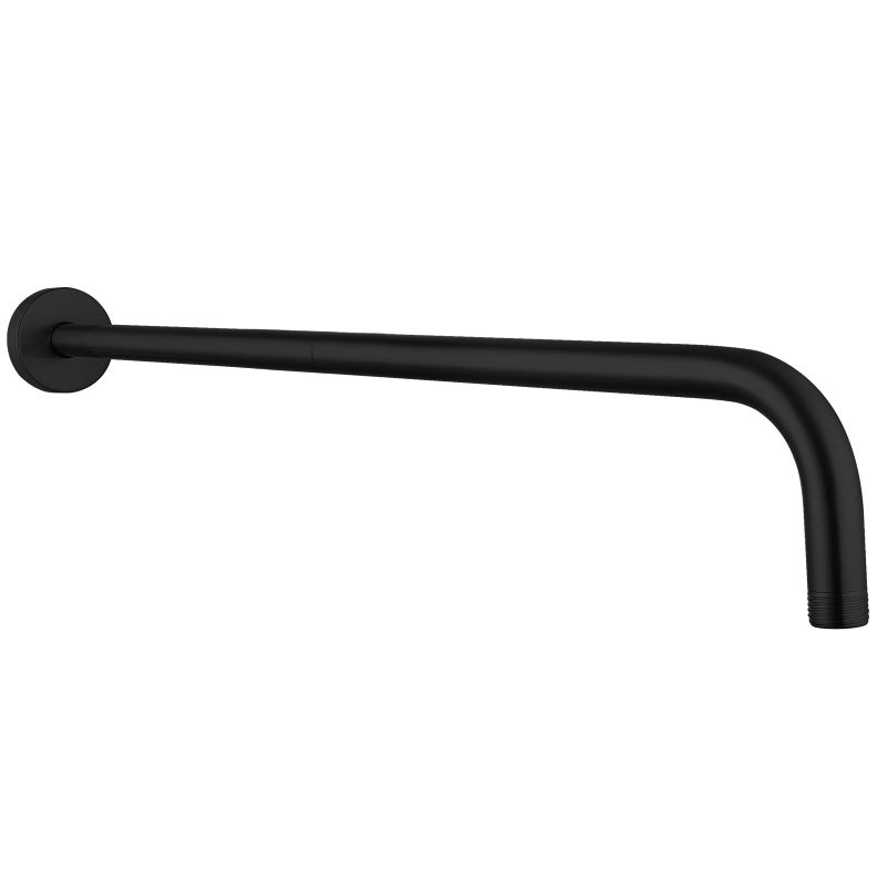 Nuodan Shower Arm with Flange 24 Inches Wall Mount Replacement Extension Showerhead Arm For Fixed Shower Head Matte Black - Image 2