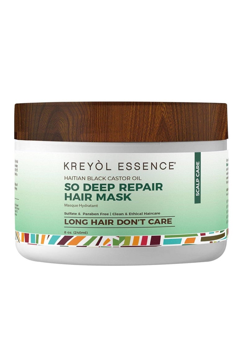 Kreyol Essence – 8 Oz DEEP CONDITIONER MASK, Scalp Care Reduce Shed + Repair Hair Mask, Overnight Moisture Mask - Image 1