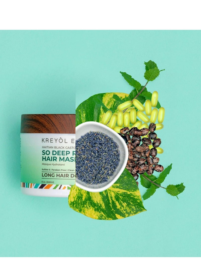Kreyol Essence – 8 Oz DEEP CONDITIONER MASK, Scalp Care Reduce Shed + Repair Hair Mask, Overnight Moisture Mask - Image 3