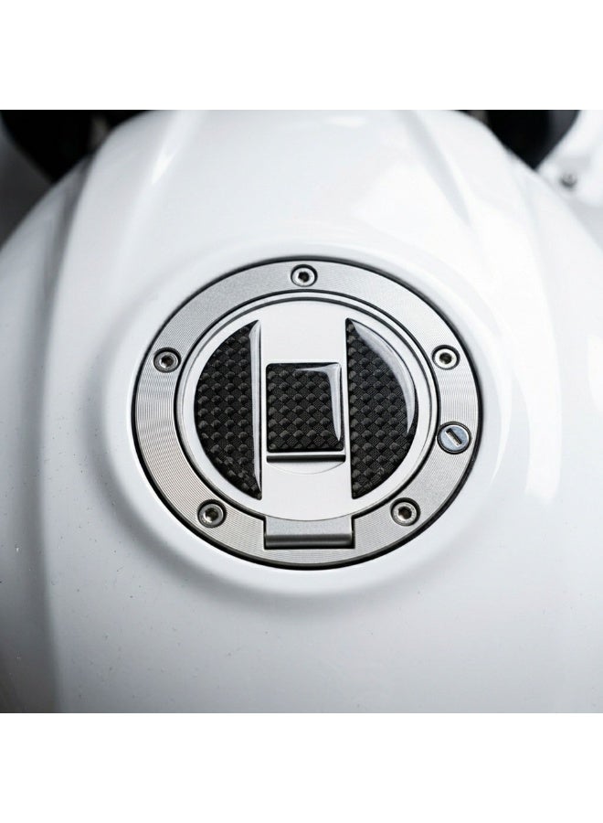 KEITI Carbon Fiber/Black Tank Cap Protector for GSX-R, Hayabusa, Bandit & SV Series - Image 2
