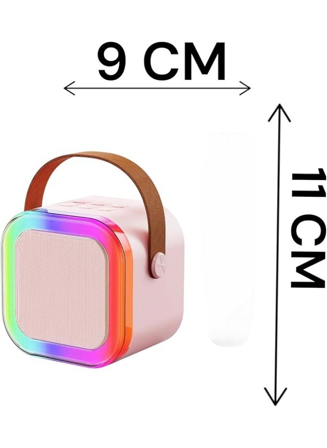 Bluetooth Speaker with Wireless Mic - Kids Microphone Toy - Wireless Karaoke Machine - Bluetooth Speaker and Microphone - Kids Speakers - Amazing Singing Experience for Kids and Adults with LED Light and Fun Sound Effects - Perfect Birthday and Party Gifts for Girls and Boys -