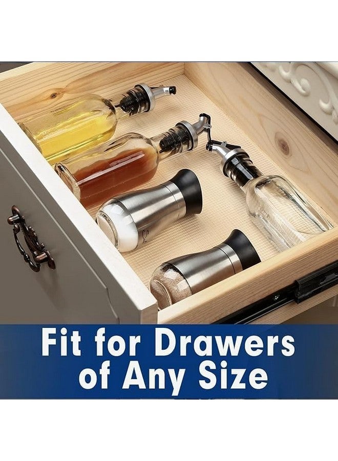 ElastPro Ethylene Vinyl Acetate 45 Cm X 3 M Transparent Food Grade Solid EVA Anti Slip Washable Matsheet For Fridge, Kitchen, Drawer, Shelf Liner, Table (Line Texture, Natural White) - Image 5