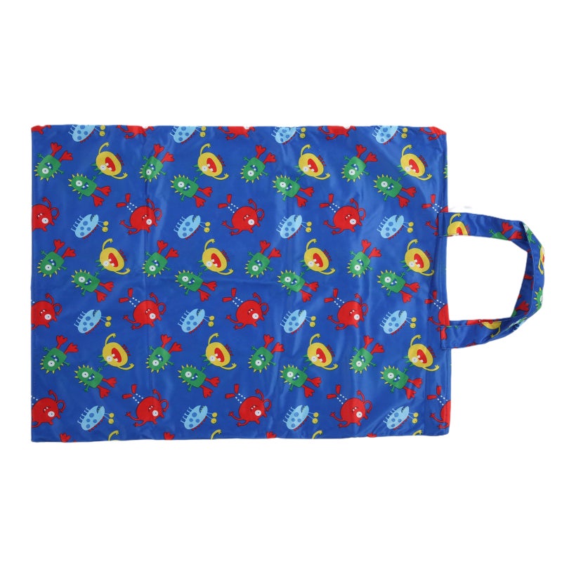 Waterproof Wet Bag: 1 Blue Quick-Drying Fabric - BPA Free PVC Free Multifunctional Reusable Cloth Diaper Wet Dry Bag for Home Travel Organization - Image 4