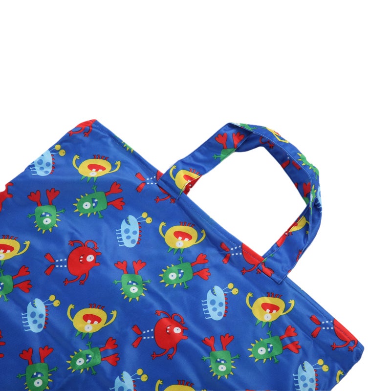 Waterproof Wet Bag: 1 Blue Quick-Drying Fabric - BPA Free PVC Free Multifunctional Reusable Cloth Diaper Wet Dry Bag for Home Travel Organization - Image 1