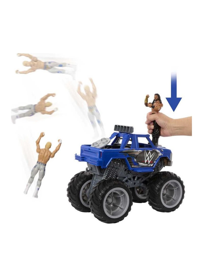 Mattel Games WWE Vehicle Wrekkin Slam Crusher Monster Truck Playset - Image 4