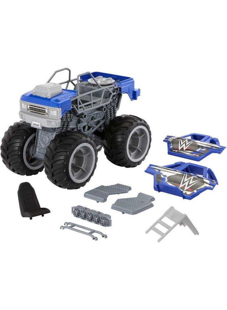 Mattel Games WWE Vehicle Wrekkin Slam Crusher Monster Truck Playset - Image 2