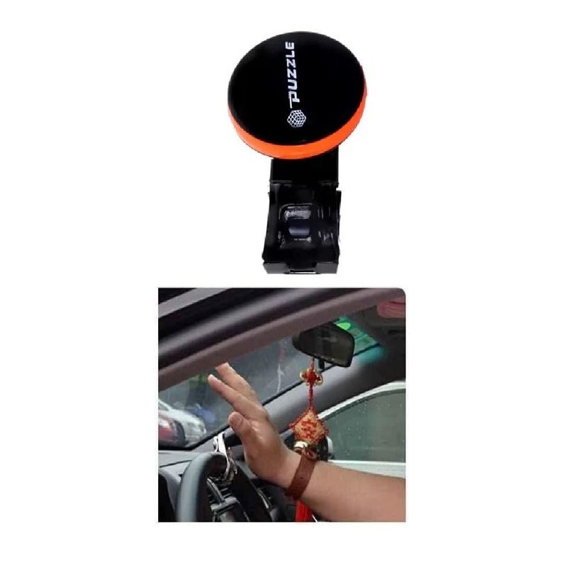 SPREADX Stylish Strong Car Steering Wheel knob Black Metal Universal with Random coloured Ring 1 pcs suitable for Hyundai Verna 2017 onward - Image 4