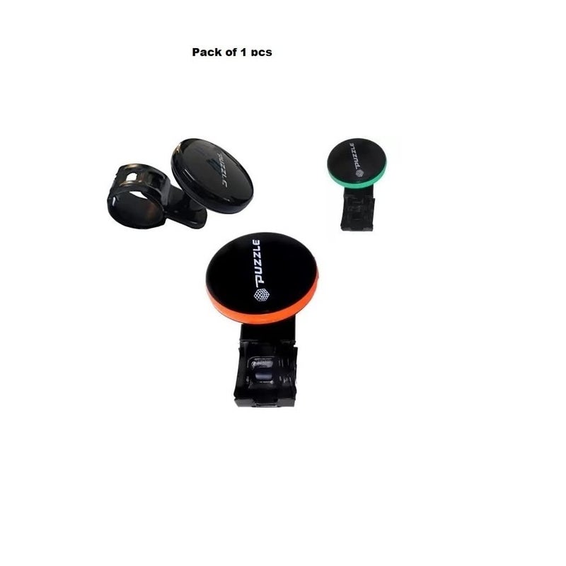 SPREADX Stylish Strong Car Steering Wheel knob Black Metal Universal with Random coloured Ring 1 pcs suitable for Hyundai Verna 2017 onward - Image 3