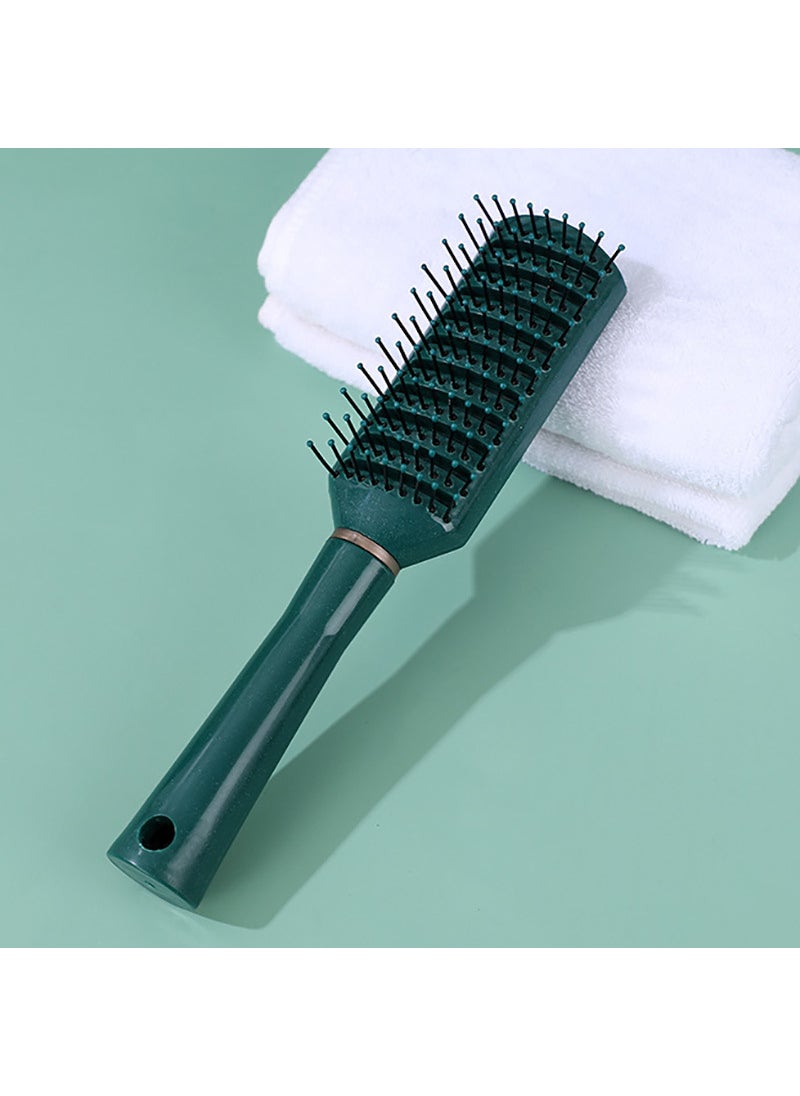 Generic 10 Yuan Store Home Use Large Plate Comb Head Skin Massage Hair Styling Comb Airbag Hairdressing 11# dark green ribs comb 