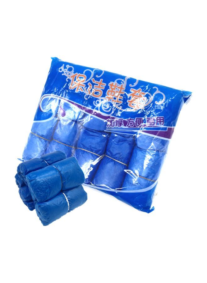 NIBEMINENT 50-Pairs Disposable Shoe Covers Blue 27x10x23cm - Image 1
