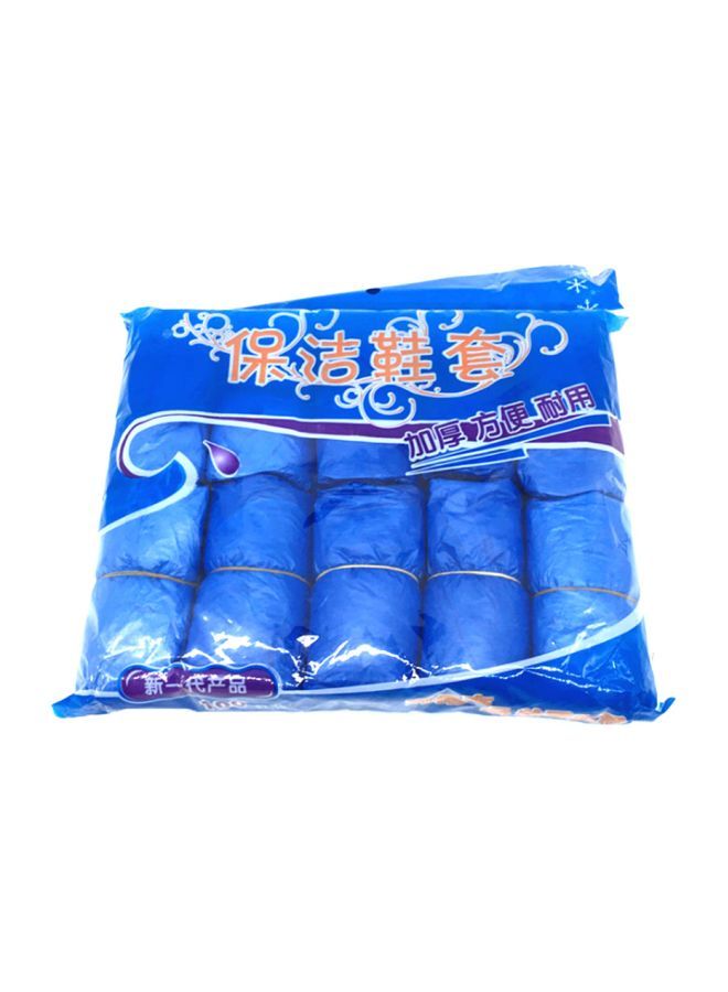 NIBEMINENT 50-Pairs Disposable Shoe Covers Blue 27x10x23cm - Image 2