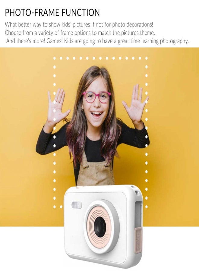 أس جي كام كاميرا SJCAM FunCam الرقمية للأطفال عالية الدقة 1080P، كاميرا فيديو صغيرة محمولة بدقة 12 ميجابكسل وشاشة عرض LCD مقاس 2 بوصة وذاكرة تخزين TF سعة 32 جيجابايت، مناسبة للأولاد والبنات - Image 5