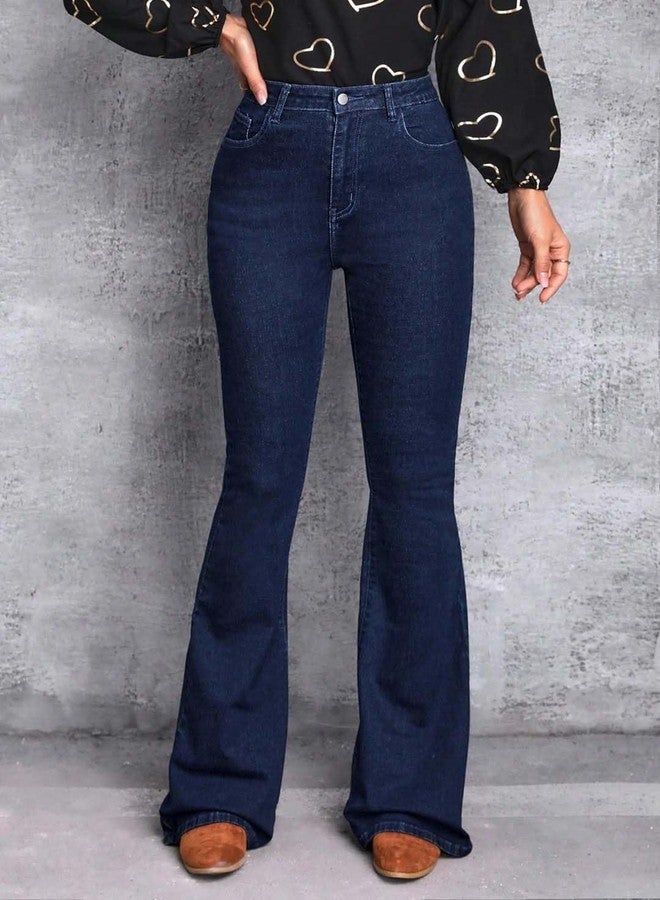 KOTTY Women's Solid Lightweight Navy Blue Fit and Flared Jeans(Blue,XL)-KTTLADIESJEANS3027XL - Image 3