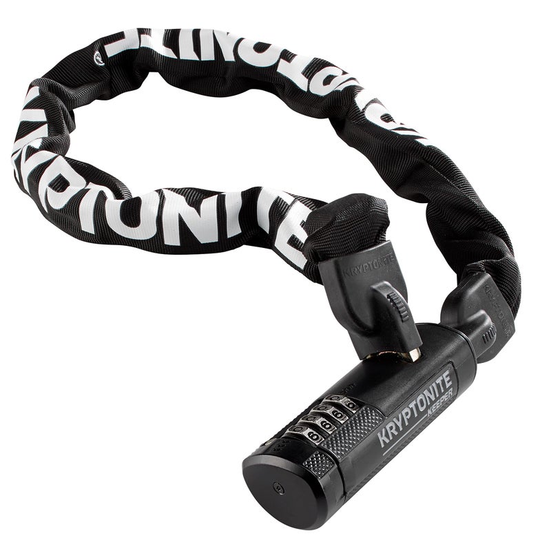Kryptonite Keeper 790 Combo Bike Chain Lock, 3 Feet Long Heavy Duty Anti-Theft Sold Secure Gold Bicycle Chain Lock, 4-Digit Resettable Combination Lock for E-Bike Scooter Road Mountain Bikes,Black - Image 3