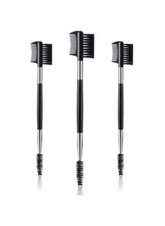 Patelai 3 Pcs Eyelash Comb Eyelash Shaper and Eyebrow Brush Dual Comb Double Head Eyebrow Eyelash Makeup Grooming Tool for Women Girls Cosmetic Travel (Classic Style)  - Image 1