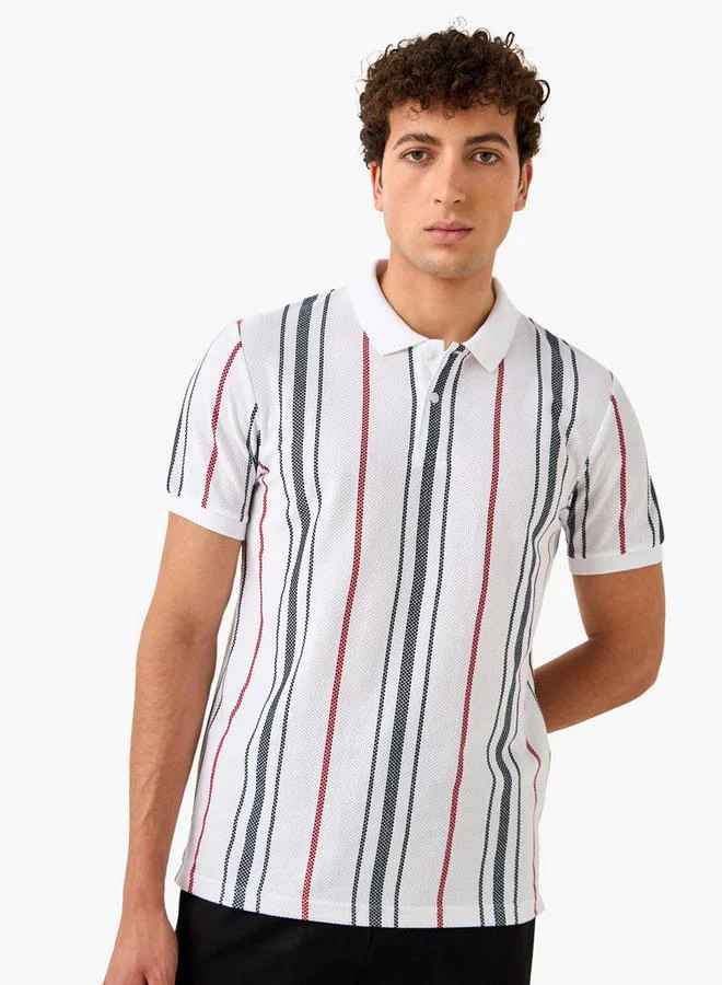 Splash FAV Striped Polo T-shirt