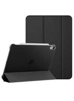 Slim Stand Hard Back Shell Protective Smart Cover Cases for iPad Air 5th Generation Case 2022/iPad Air 4th 2020 Case 10.9 Inch Black