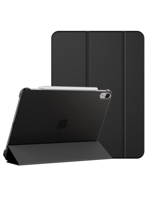 Slim Stand Hard Back Shell Protective Smart Cover Cases for iPad Air 5th Generation Case 2022/iPad Air 4th 2020 Case 10.9 Inch Black