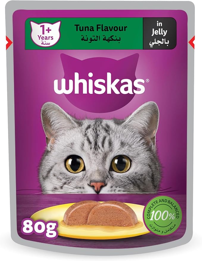 Whiskas Complete & Balanced Adult Cat - Tuna - Pouch - 80g
