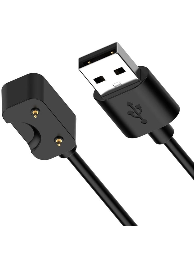 SYOSI Charger Cable Compatible for Samsung Galaxy Fit 3, 2 PCS, Magnetic USB A Replacement Charging Cable Dock for Galaxy Fit3 SM-R390 Smartwatch, 3.3FT/100cm Charging Cord (Black) - Image 5
