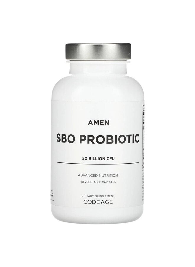 Codeage Amen, SBO Probiotic, 50 Billion CFU, 60 Vegetable Capsules  - Image 1