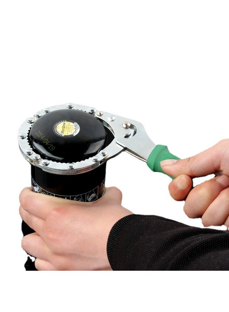 2-Piece Universal Adjustable Oil Filter Wrench, 2-1/2" to 4", 3-Claw Oil Filter Wrench Remover - Image 4