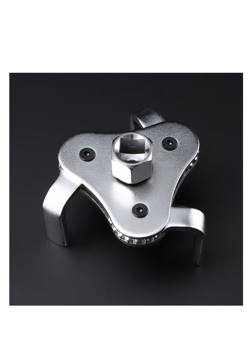 2-Piece Universal Adjustable Oil Filter Wrench, 2-1/2" to 4", 3-Claw Oil Filter Wrench Remover - Image 5