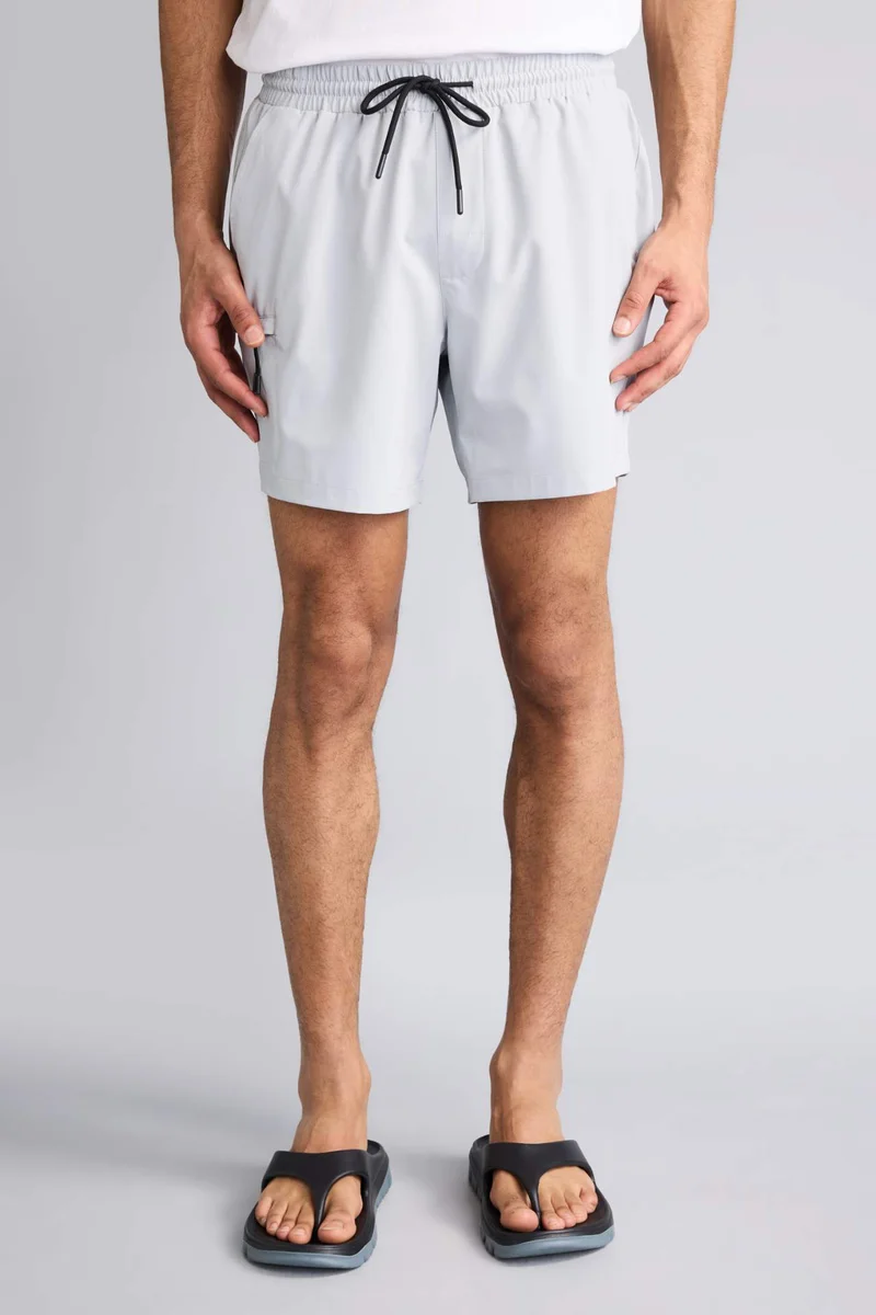 Defacto  Printed Stretchy Textured Sports Swim Shorts for Men | Best Price UAE