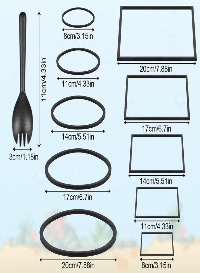 Hariendny 10 Pack Fish Feeding Ring Aquarium Floating Plant Barrier Round and Square Floating Aquarium Plant Corral Foam Fish Feeder Rings Fish-Tank Accessories for Betta Goldfish Floating-Plants - Image 4