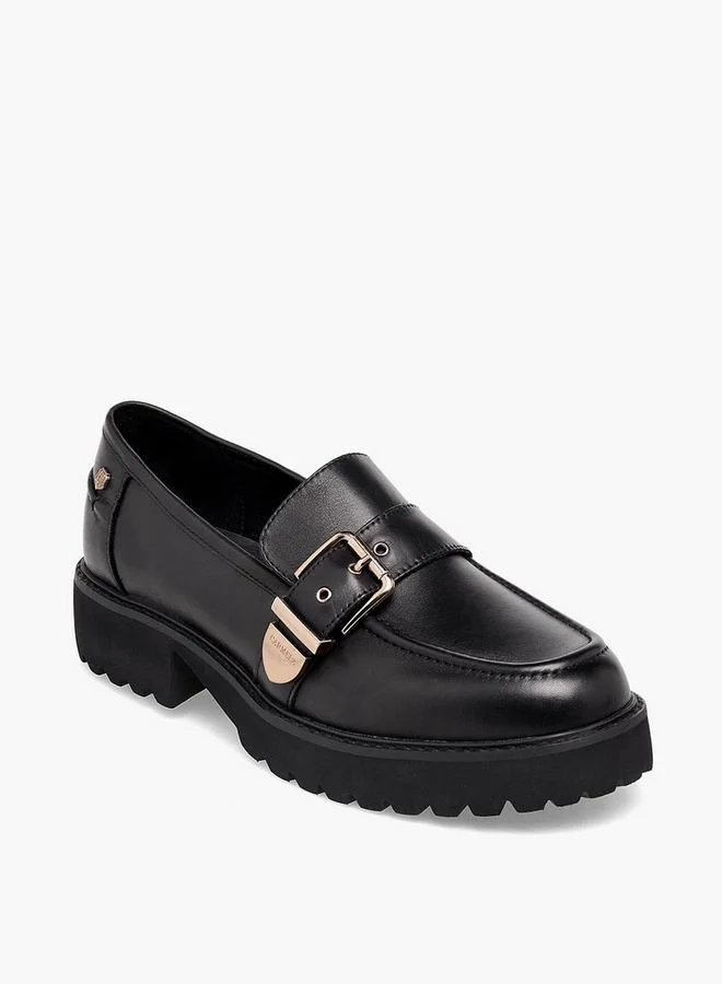 Carmela Women Buckle Detail Leather Loafer