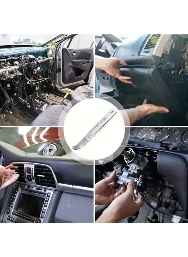 Heavy Duty Metal Wedge Pry Bar 1pc Multi Toothed Door Panel Trim Removal Tool For Car RV - Image 4