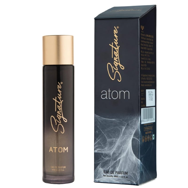 Signature Signature Universe Series Atom EDP Aromatic Fougere Long Lasting Fragrance for Men and Women Unisex 60 ml  - Image 1
