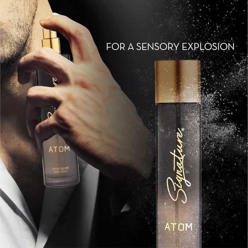 Signature Signature Universe Series Atom EDP Aromatic Fougere Long Lasting Fragrance for Men and Women Unisex 60 ml  - Image 4